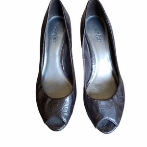 East 5th textured heel, 6-6.5, brown